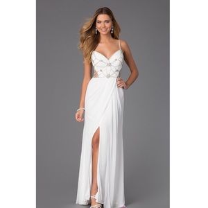 White prom dress